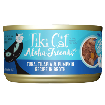 Tiki Cat Aloha Friends GF Tuna/Tilapia/Pumpkin 3 oz