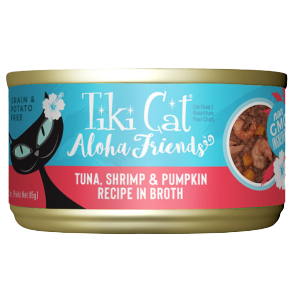 Tiki Cat Aloha Friends GF Tuna/Shrimp/Pumpkin 3 oz