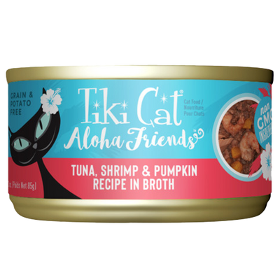 Tiki Cat Aloha Friends GF Tuna/Shrimp/Pumpkin 3 oz