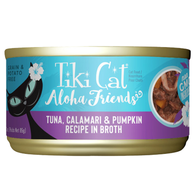 Tiki Cat Aloha Friends GF Tuna/Calamari/Pumpkin 3 oz