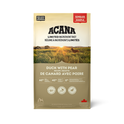 Acana Singles Duck with Pear Recipe 1.8kg