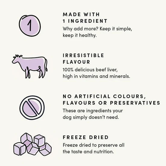 Crumps' Naturals Beef Liver Bites 155g