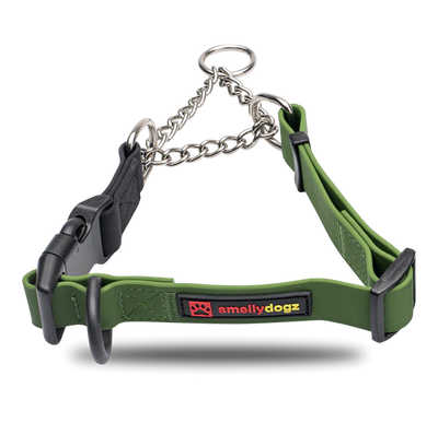 Smellydogz Small/Medium Martingale Collar - Olive