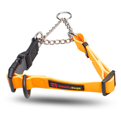 Smellydogz Medium/Large Martingale Collar - Orange