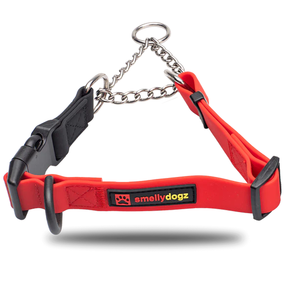 Smellydogz Medium/Large Martingale Collar - Red