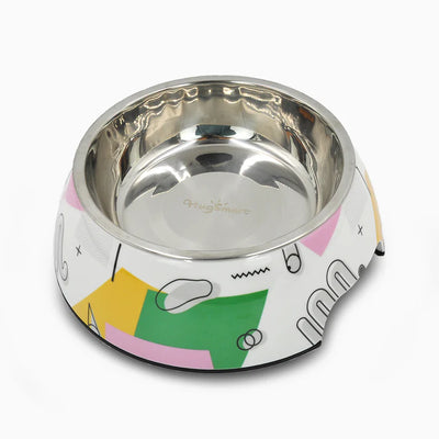 Hugsmart Memphis Green Dog Bowl Medium