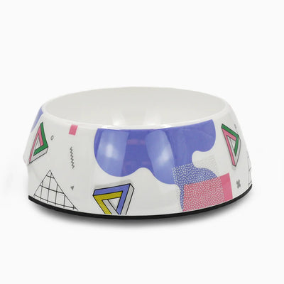 Hugsmart Memphis Purple Dog Bowl Large