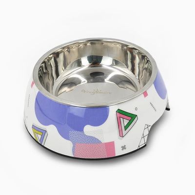 Hugsmart Memphis Purple Dog Bowl Large