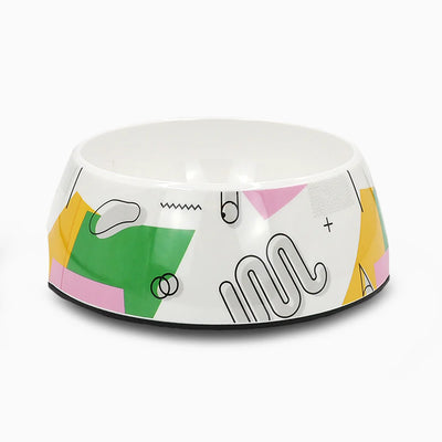 Hugsmart Memphis Green Dog Bowl Medium