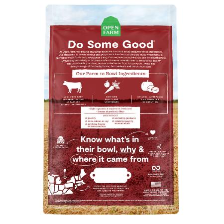 Open Farm Grass-Fed Beef Grain Free 22lb