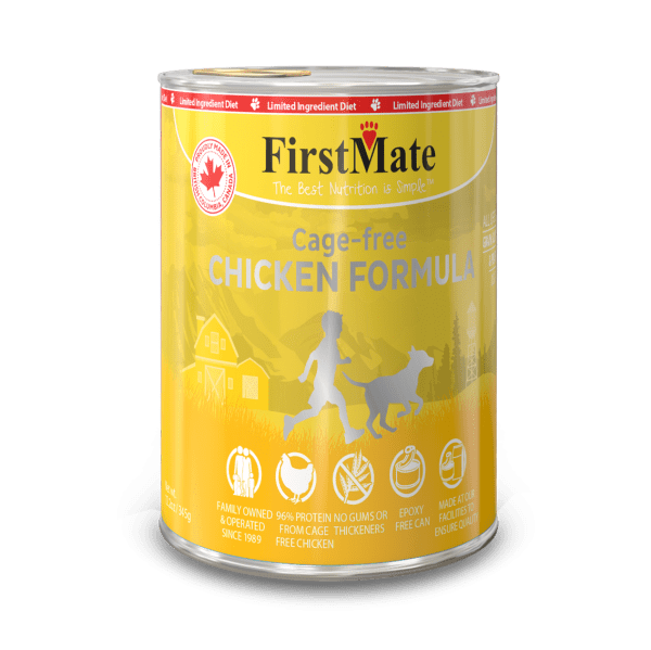 FirstMate Limited Ingredient – Cage Free Chicken Formula for Dogs 12.2oz