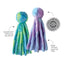 Fou Fou Brands Fuzzy Wuzzy Octopus Pink/Purple Small