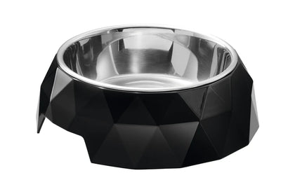 Hunter Dog Melamine Kimberley Small Black Feeding Bowl