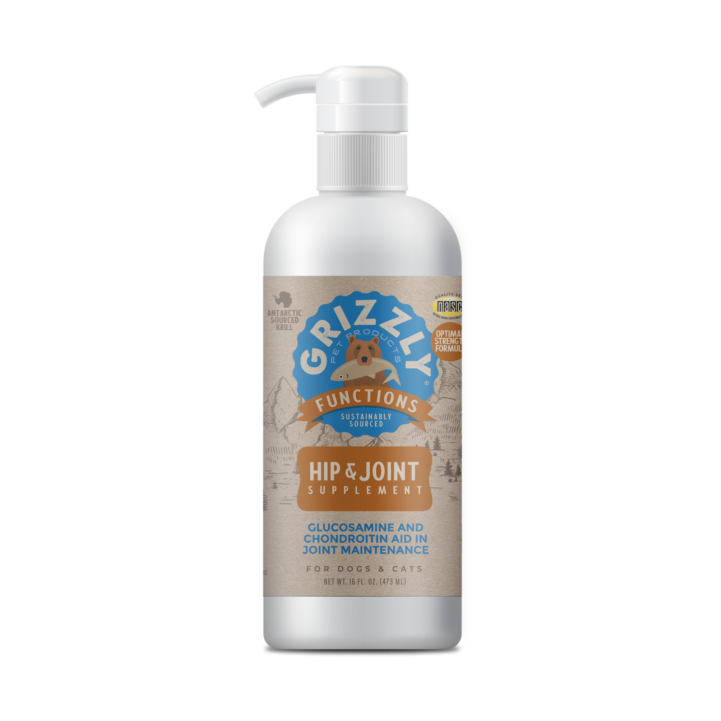 Grizzly Pet Products Hip & Joint Supplement 16oz