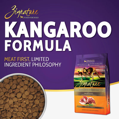 Zignature Kangaroo Formula Dog Food 25lb
