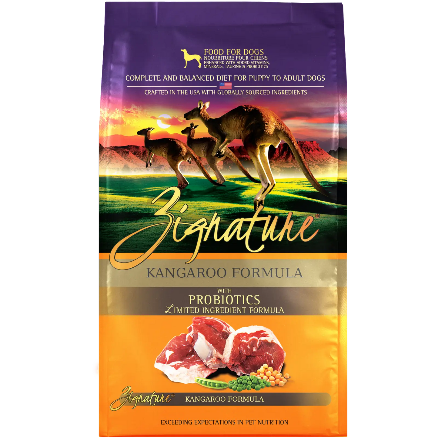 Zignature Kangaroo Formula Dog Food 25lb
