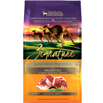 Zignature Kangaroo Formula Dog Food 25lb