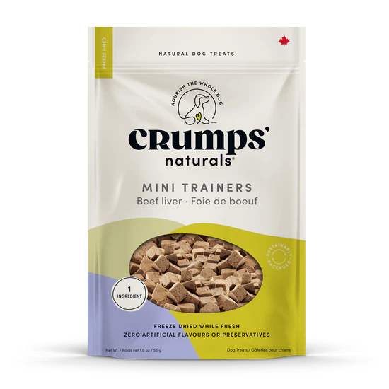 Crumps' Naturals Freeze Dried Beef Liver Mini Trainers 126g
