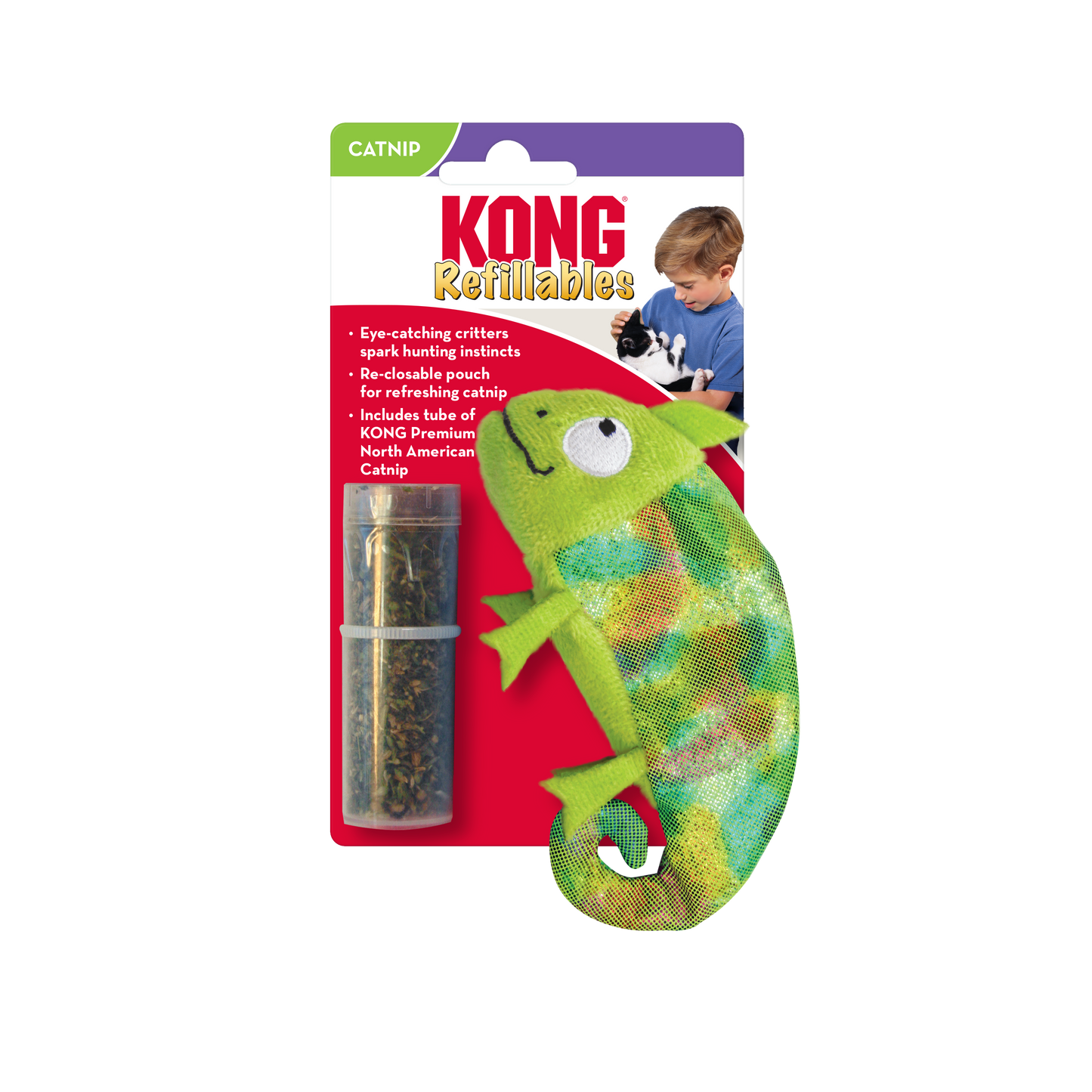 Kong Refillables Catnip Chameleon