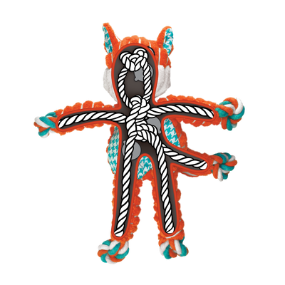 Kong Floppy Knots Fox Medium/Large