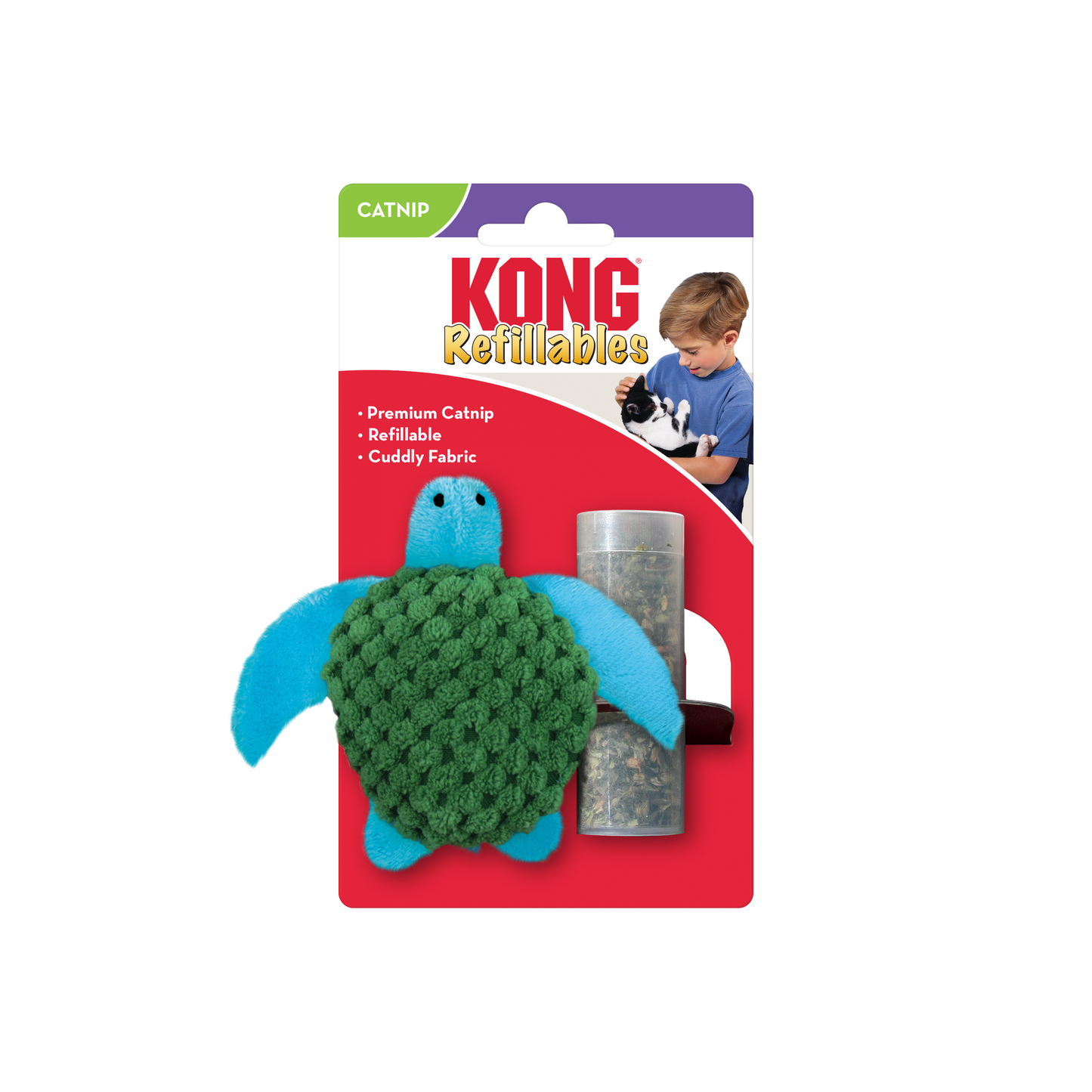 Kong Refillables Catnip Turtle