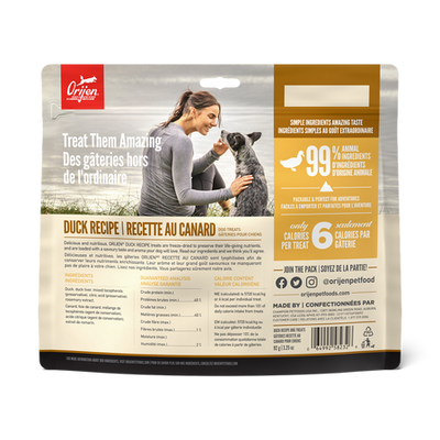 Orijen Freeze Dried Dog Treats Duck Recipe 92g
