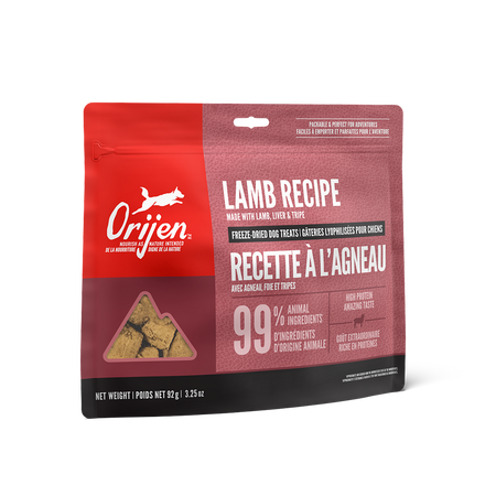 Orijen Freeze Dried Dog Treats Lamb Recipe 92g