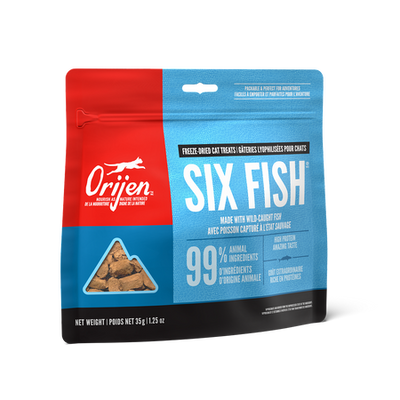 Orijen Freeze Dried Cat Treats Six Fish Recipe 35g