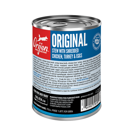 Orijen Original Stew Recipe with Chicken, Turkey & Eggs 363g