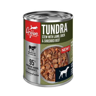 Orijen Tundra Stew Recipe with Shredded Beef, Duck & Lamb 363g