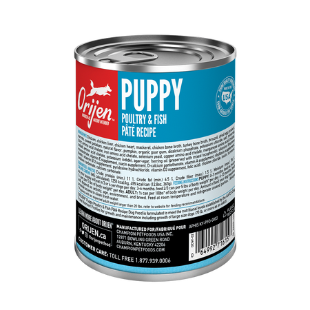 Orijen Puppy Poultry & Fish Pâté Recipe 363g