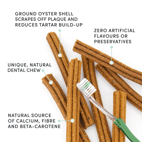 Crumps' Naturals Plaque Busters Bacon Dental Sticks 7" - 10 Pack - 270g