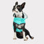 GF Pets Reversible Dog Raincoat | Neon Aqua & Iridescent - 3XL