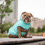 GF Pets Reversible Dog Raincoat | Neon Aqua & Iridescent - 3XL