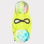 GF Pets Zoom Reversible Dog Raincoat | Neon Yellow and Tie-Dye - Large