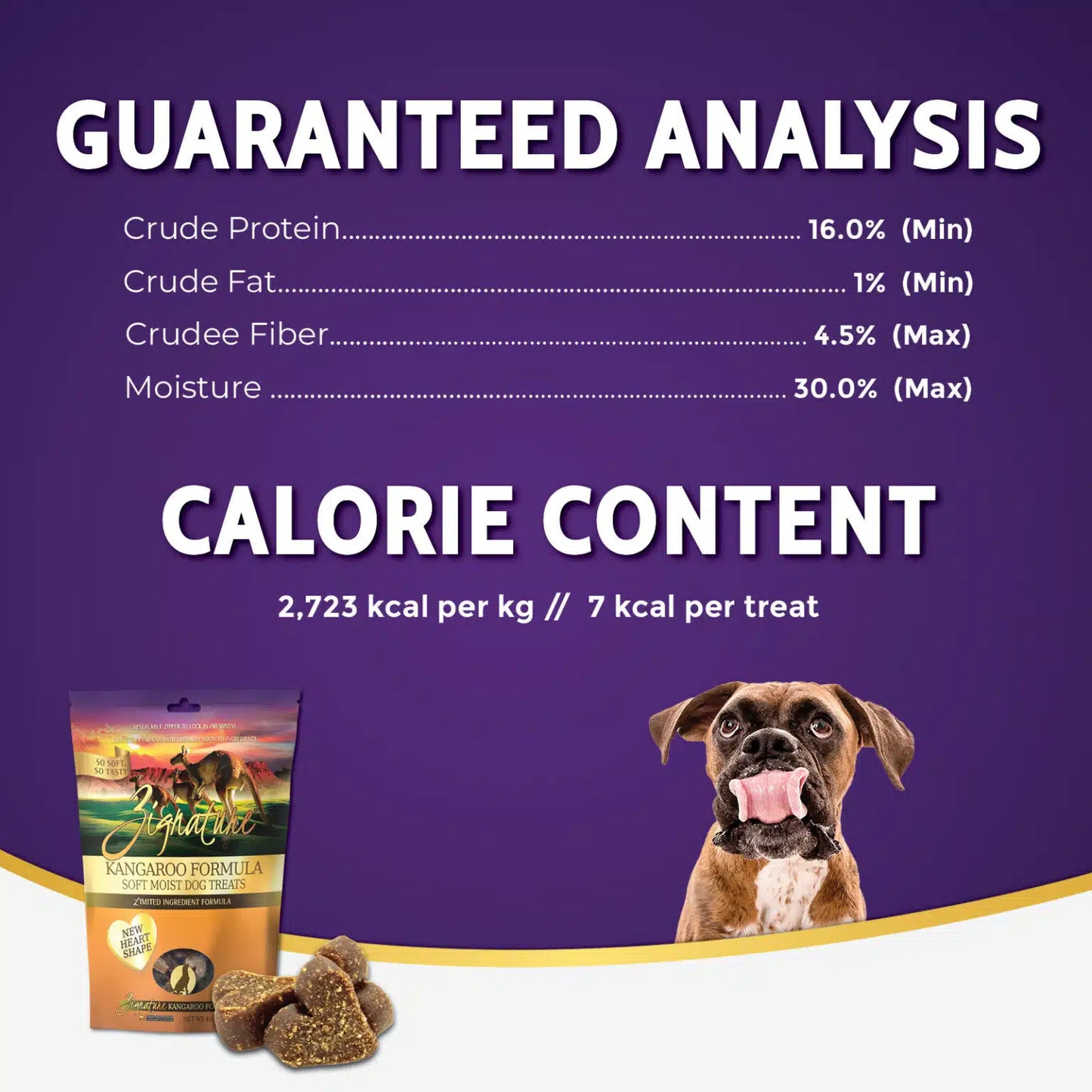 Zignature Kangaroo Formula Soft Moist Treats for Dogs 113g