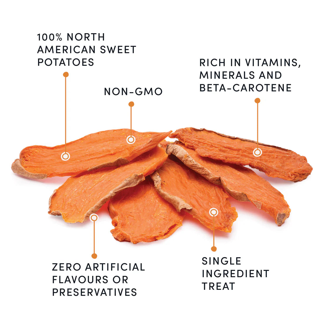Crumps' Naturals Sweet Potato Chews 330g