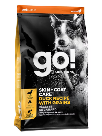 Go! Solutions Skin & Coat Duck Recipe with Grains 3.5lb