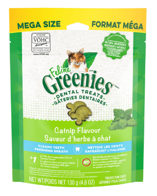 Greenies Feline Adult Dental Catnip Treats 130g