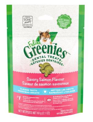 Greenies Feline Adult Dental Salmon Treats 130g