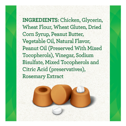 Greenies Pill Pockets Adult Dog Tablet Size Peanut Butter Flavour 90g
