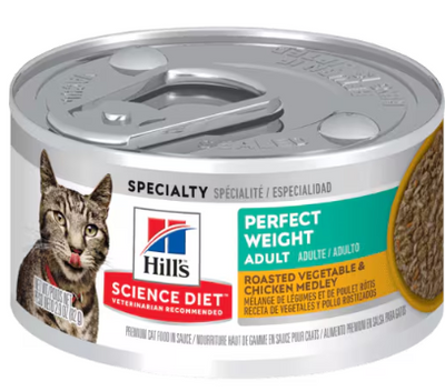 Hill's Science Diet Adult Perfect Weight Roasted Vegetable & Chicken Medley 2.9oz
