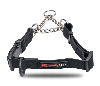 Smellydogz Small/Medium Martingale Collar - Black