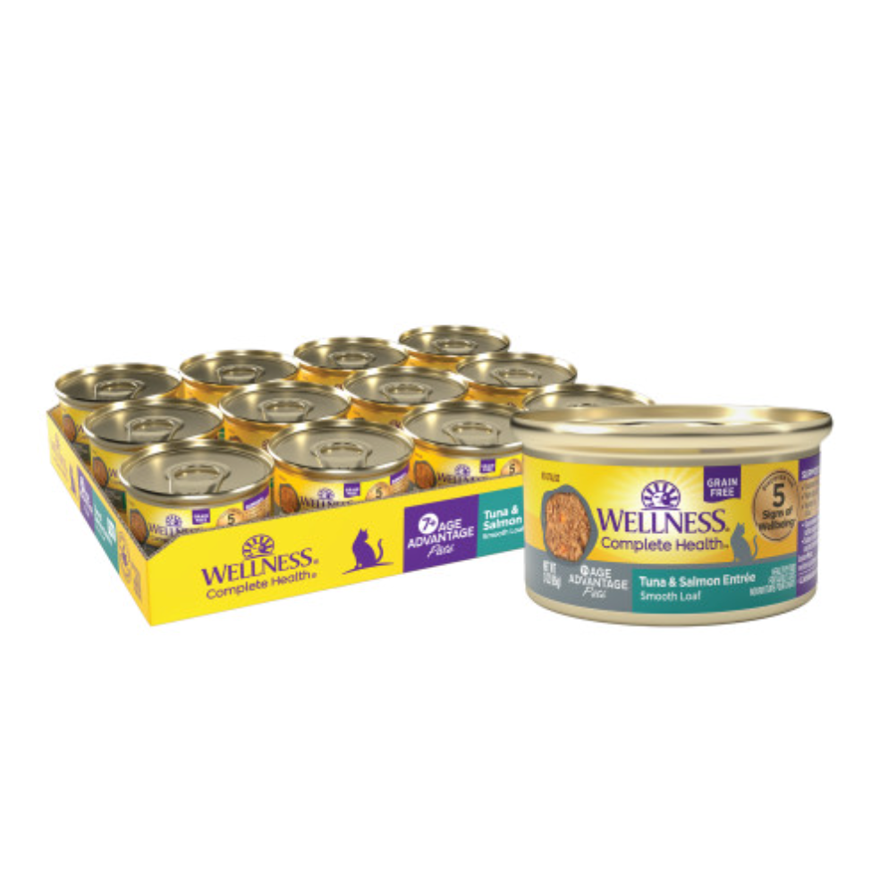 Wellness Complete Health Pate Age Advantage Tuna & Salmon Entree 85g
