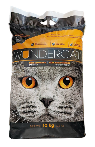 Wundercat Natural Fragrance-Free Traditional Non-Clumping Litter 10kg