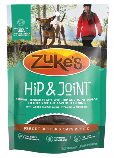 Zuke’s Hip & Joint Peanut Butter & Oats Recipe Dog Treats 170g
