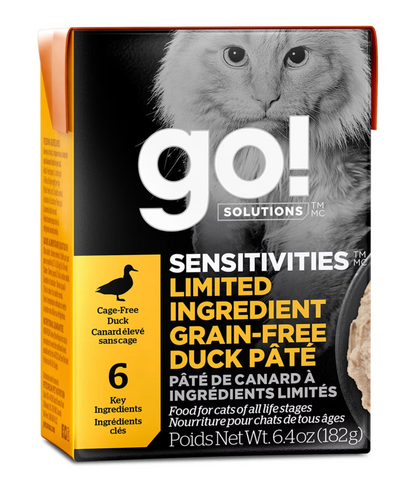 Go! Solutions Sensitivities Limited Ingredient Grain-Free Duck Pâté 182g