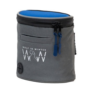 Wolf In Winter Quickdraw Dog Treat Pouch - Blue & Charcoal