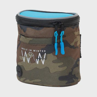 Wolf In Winter Quickdraw Dog Treat Pouch - Blue & Camo