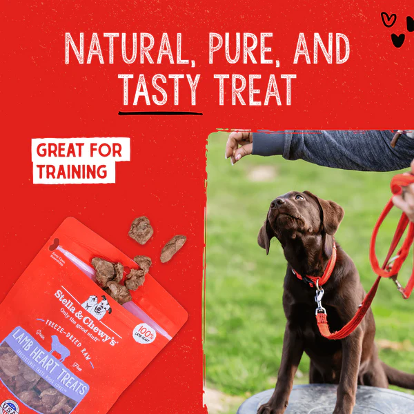 Stella & Chewy's Lamb Heart Treats 85g